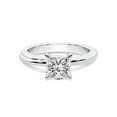 thumbnail image 3 of 1 Carat IGI Certified Princess Shape Lab Grown Diamond Engagement Ring | 14K White Gold | Juniper Crossover Solitaire Diamond Ring | FG-VS1-VS2 Quality Friendly Diamonds, 3 of 5