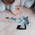 thumbnail image 1 of Modelo SU27 a escala 1/100, modelo de avión de metal, colección de juguetes, avión simulado para cafeterías, hogar, aviación, conmemoración., 1 of 9