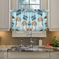 thumbnail image 5 of Dog Dog Food Pattern Tier Curtains Tier Kitchen Living Room Bedroom Balcony 2 Panels 27x36 Inch, 5 of 9