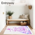 thumbnail image 3 of ODIKA 5'x7' Machine Washable Non-Slip Area Rug, Fairy Tale Castle Enchanted Fantasy Adventure High Traffic Rug, Pink, 724551, 3 of 7