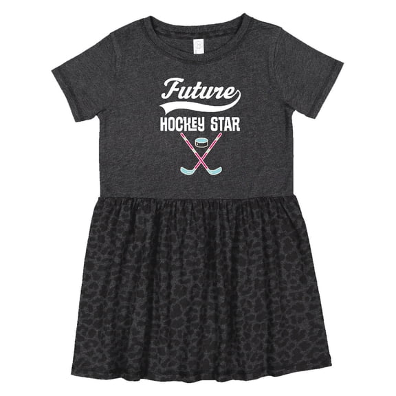 Inktastic Hockey Star Future Girls Toddler Dress