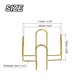 thumbnail image 2 of Portavasos, 1uds 2,95 - Hierro Metal Posavasos Almacenamiento Estante para Ambos Redondo y Cuadrado, Capacidad para 8 Posavasos (Oro), 2 of 6