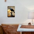 thumbnail image 3 of Room Decor 8x12 Inch Metal Crow Art Decor with Warm Glowing Light - Ideal for Modern Home or Office, Unique Iron Gallery-Quality Wall Accent, Commercial Decor Item|Industrial Charm Light, 3 of 8