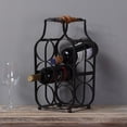 thumbnail image 3 of Metal Tabletop Wine Rack, 3 of 5