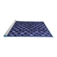 thumbnail image 2 of Ahgly Company Machine Washable Indoor Rectangle Abstract Blue Modern Area Rugs, 6' x 9', 2 of 4