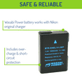 thumbnail image 4 of Wasabi Power Battery for Nikon EN-EL14, EN-EL14a (2-Pack), 4 of 7