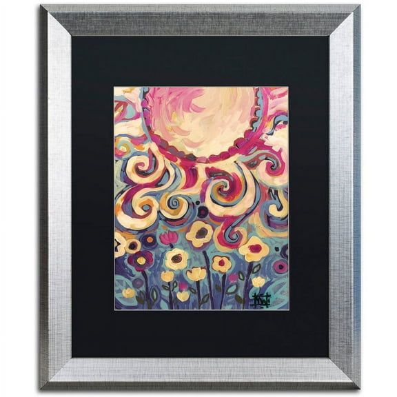 Trademark Fine Art "148" Canvas Art by Natasha Wescoat, Black Matte, Silver Frame