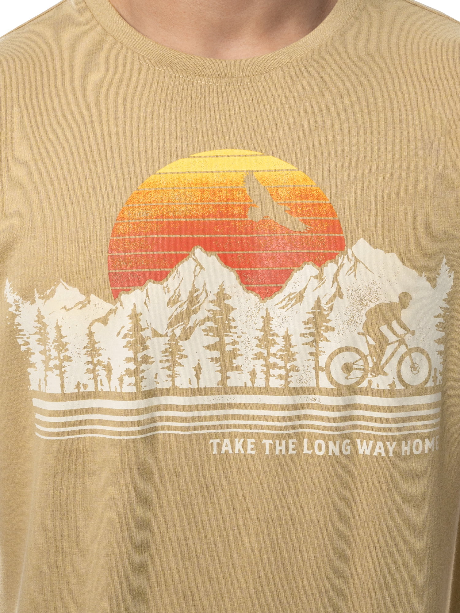 Ozark Trail Men's Active Graphic Tee with Short Sleeves, Sizes S-3XL
