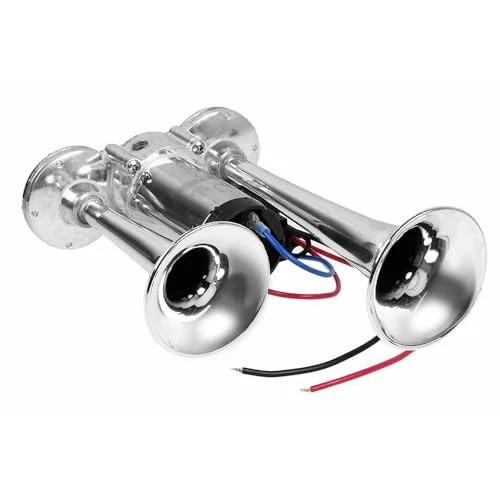 600DB Super Loud Dual Train Horn for Truck: Air Horn for Boat, SUV