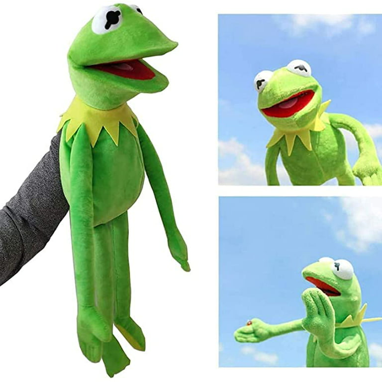 Decorative Doll,Kermit Frog Puppet PlushnThe Muppet Show Large Frog Puppets  Plush Toy Stuffed,Soft Frog Puppets Gift Toy Kids 