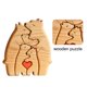 thumbnail image 2 of Decoración temática familiar de osos de madera, esculturas de osos bonitos, regalos para mamá del Día de la madre, 2 of 6