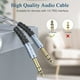 thumbnail image 4 of Cable de instrumento JOLGOO TRS de 1/4 pulgadas, 1 m, paquete de 2 unidades para guitarra y bajo, 4 of 6