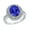 Blue, variant on Jewelry Women's Oval-Cut Green Cubic Zirconia Sterling Silver Ring