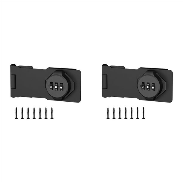 2X Cerradura de CombinacióN Sin Llave - Cerradura de CombinacióN de 3 DíGitos para Puertas de Gabinetes - Cerradura de Cerrojo con Perilla Giratoria con CóDigo de ContraseñA