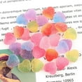 thumbnail image 6 of EOEMY 20Pcs Soft Flatback Resin Jelly Drops Cabochons Slime Charms Star Heart Candy-4# Solid Color Heart, 6 of 9
