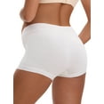thumbnail image 2 of Unique Bargains Women's Low Waist Pregnancy Seamless Ladies Panties 2XL White, 2 of 6