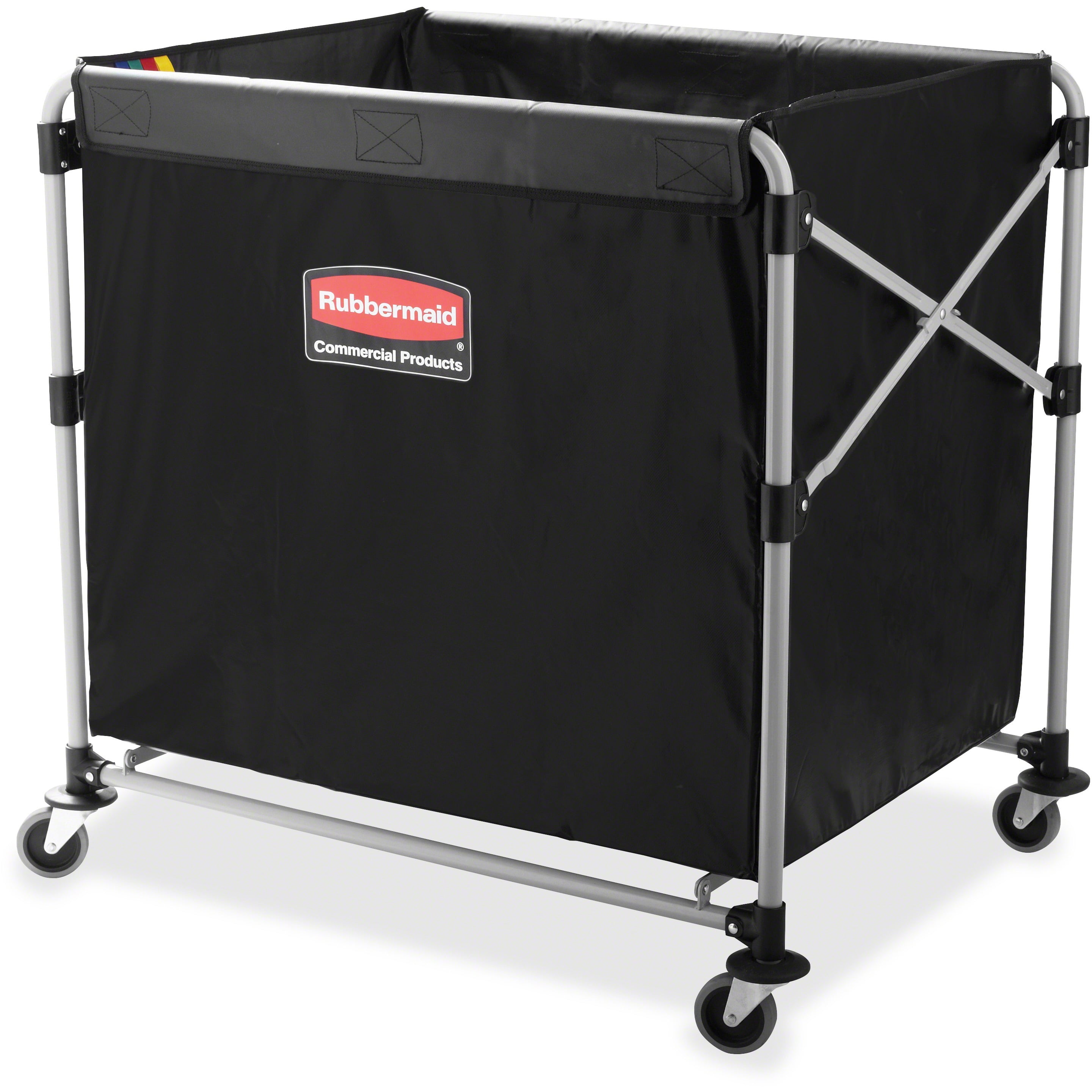 Rubbermaid Commercial 8Bushel Collapsible XCart, Black