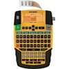 Dymo Rhino 4200 Labelmaker - Label, Tape - 0.24" , 0.35" , 0.47" , 0.75" - LCD Screen - Battery - 6 Batteries Supported - AA - Alkaline - Black, Yellow - QWERTY, Barcode Printing -
