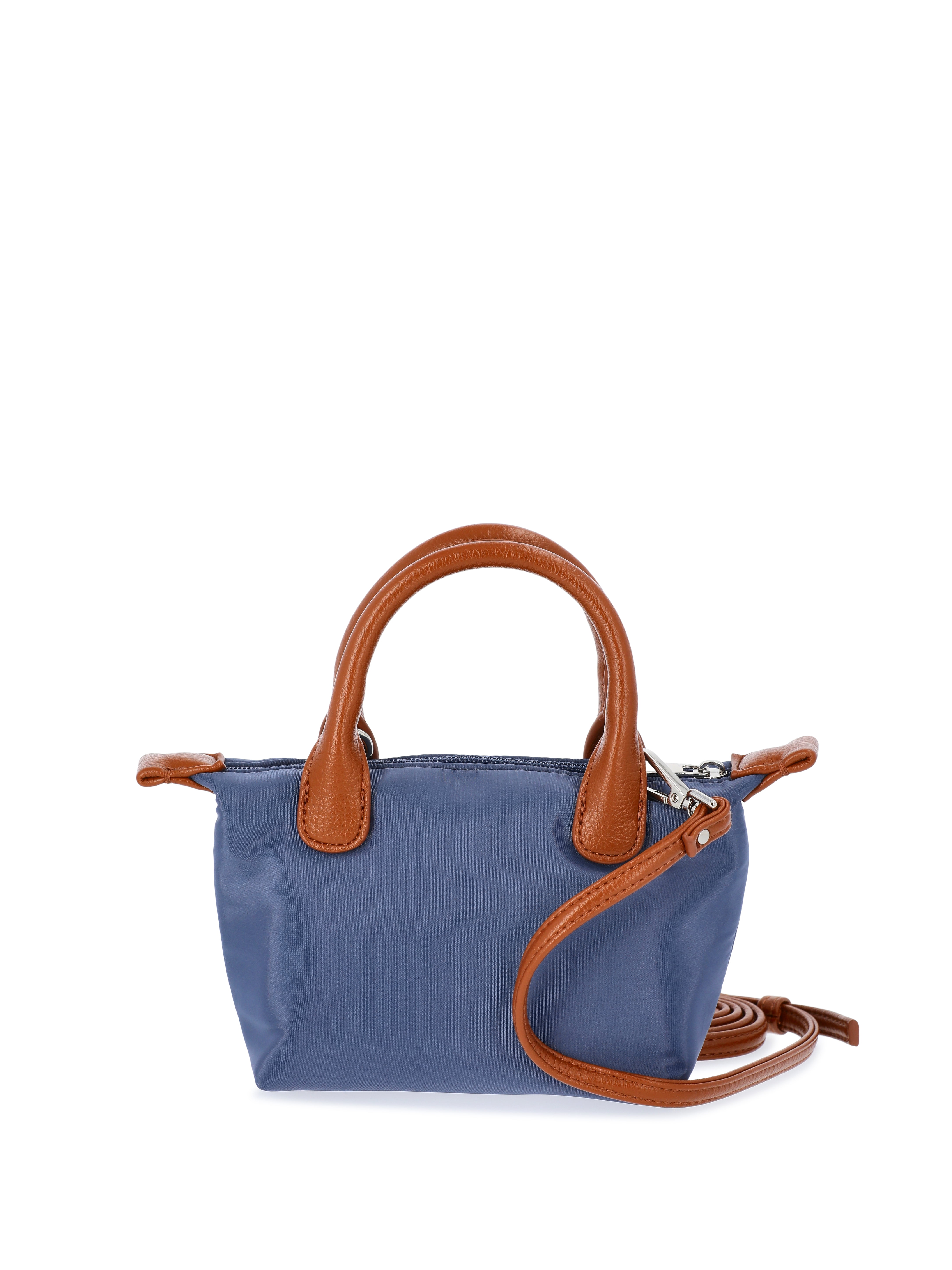 No Boundaries Women's Mini Tote Crossbody Bag, Navy