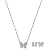 Jewelry Field Necklace and Earring Set, White