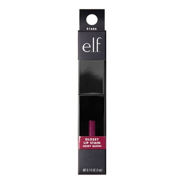 Pack of 2 e.l.f. Glossy Lip Stain - Berry Queen, Each (Package May Vary)