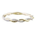 thumbnail image 1 of Rings Wedding Ring Gold Tone Rhinestone Spiral Pattern for Women Girls Elegant Accessory Craft Design, 1 of 8