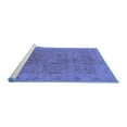 thumbnail image 2 of Ahgly Company Machine Washable Indoor Square Oriental Blue Traditional Area Rugs, 6' Square, 2 of 4