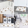 thumbnail image 5 of Highland Cow and Hat Print Anti Fatigue Kitchen Rugs Set Of 2, Non Slip Washable Decorative Floor Mats for Kitchen Sink Laundry, 17"x30" and 17"x47", 5 of 6