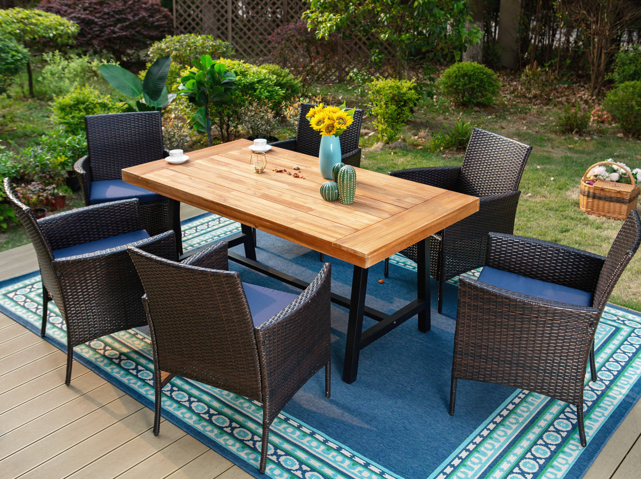 walmart wicker dining chairs