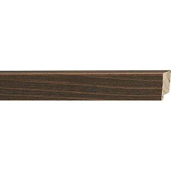 Picture Frame Moulding (Wood) 100Ft Bundle - Distressed/Aged Walnut Finish - 1.75" Width - 9/16"