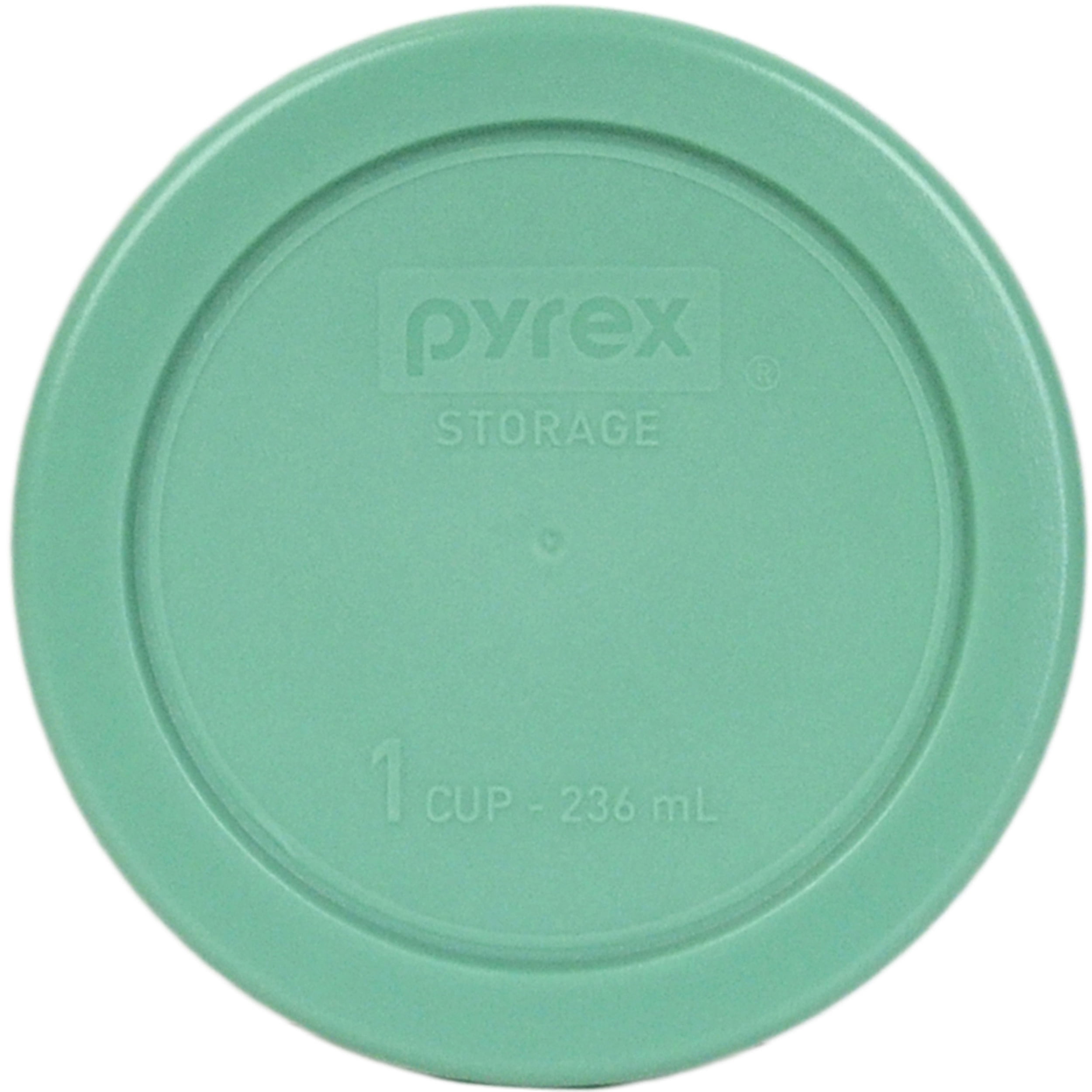 Pyrex 7202-PC 1 Cup Round Plastic Red Storage Cover Lids 10PK for Glass Bowl New 