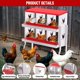 thumbnail image 5 of Cajas Nido para Gallinas, Caja Metálica con 6 Compartimentos, Percha, Tapa Segura, Versátil para Montaje en Pared o Independiente, 5 of 7