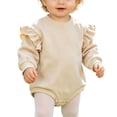 thumbnail image 6 of Baby Bodysuits Unisex Bodysuit Boys Girls Clothes Baby Girls Climbing Clothes Baby Long Sleeve Letter Triangle Romper Longs Set 0-3 Months, 6 of 6