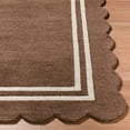 thumbnail image 5 of Mark&Day Wool Rugs, 5x7 Sanaa Modern Chocolate Area Rug, Chocolate Taupe Carpet for Living Room, Bedroom or Kitchen (5' x 7'6"), 5 of 7