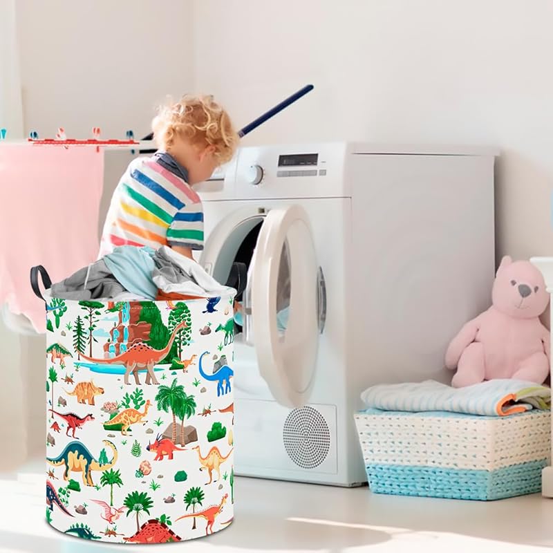 Kids Laundry Basket,Waterproof Baby Boys Nursery Hamper,Collapsible Fabric Storage Container,Toys Bin,Room Decor,Gift Basket