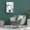 thumbnail image 4 of Trademark Fine Art Sally Ann Moss Lines of Blue 1 Canvas Wall Art, 4 of 4