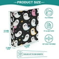 thumbnail image 3 of FORMRS 3 Ring Binder 1.5 inch with Pockets Clip Board 200 Sheets Capacity, White Halloween Ghost, 3 of 8