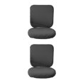 thumbnail image 3 of Guardoinrt Soft and Breathable Swivel Chair Cover Seating Experience Dark Gray Backrest + Cushion Cover 2Set, 3 of 6