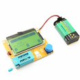 thumbnail image 3 of Multifunction Meter DIY kit, Mega 328 Graphic Transistor Tester, NPN PNP Diodes Triode Capacitor ESR SCR MOSFET Resistor Inductance LCD Display Checker with case, 3 of 8