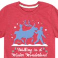 thumbnail image 3 of Disney Frozen 2 - Walk In A Winter Wonderland Christmas - Toddler & Youth Short Sleeve Graphic T-Shirt, 3 of 5