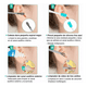 thumbnail image 2 of Equipo Limpiador Oídos Cerilla Con 12 Cabezales Repuesto Azul Blanco, 2 of 5