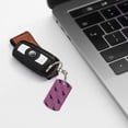 thumbnail image 6 of Goofa Leopard Print Printed Rectangular Metal Keychain Bag Charm Floral Charm for Purse Keys Metal Keyring Gift for Women Accessories, 6 of 7