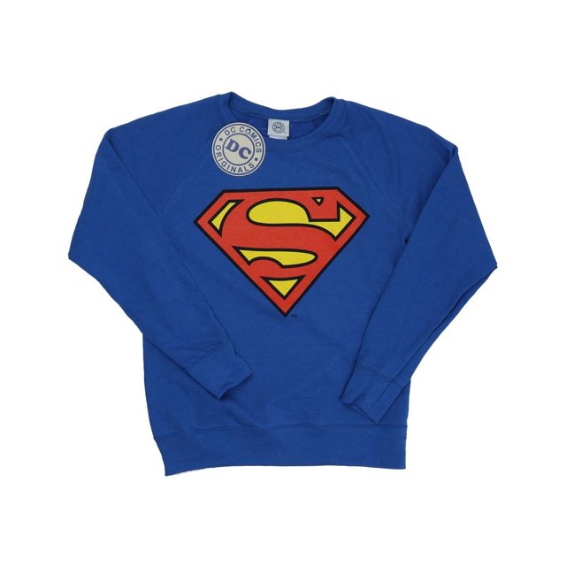 DC Comics Womens Superman Logo Boyfriend Fit Sweatshirt