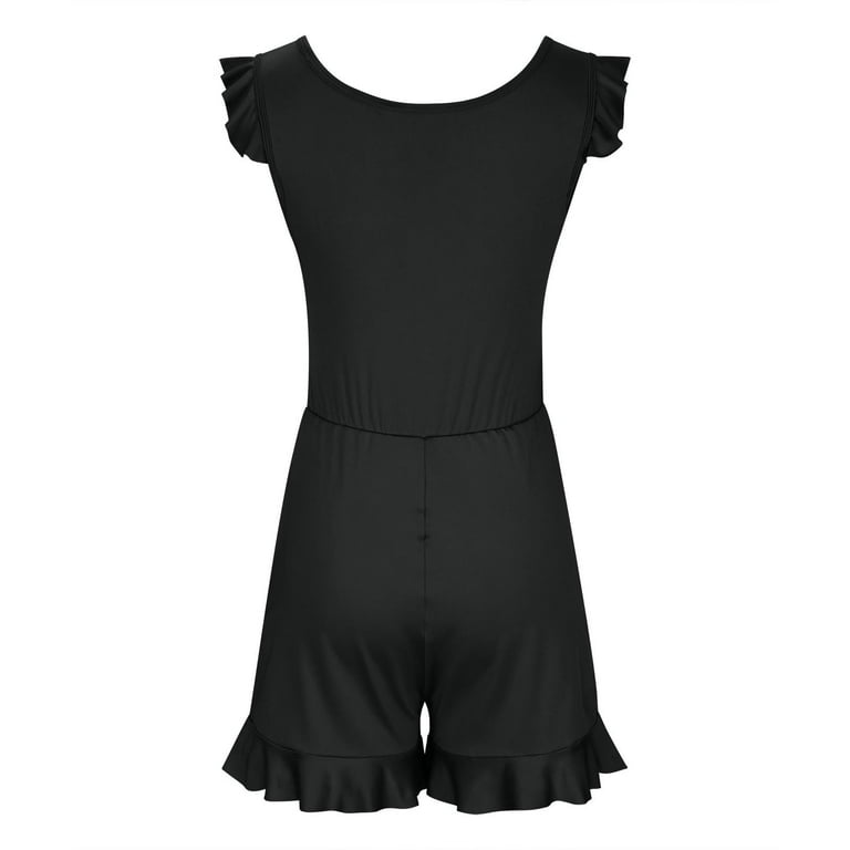 Ruffle swim romper deals