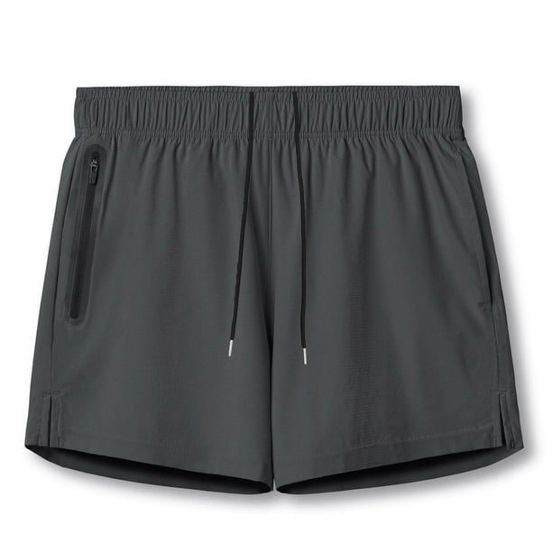 pstuiky Abreviatura para hombres, Pantalones cortos deportivos de verano para hombre, con cintura elástica y color liso Pantalones cortos de golf