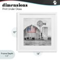 thumbnail image 4 of Stupell Industries Traditional Grandfather's Barn with Flag White Framed Print Under Glass, 13 x 13, by Kim Allen, 4 of 8