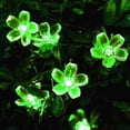 thumbnail image 3 of LINLIN 2Pack Solar Flower String Lights, Waterproof 22ft 50LED Peach Cherry Blossom Solar Powered Fairy Lights 8mode for Indoor Outdoor Garden Party Wedding Christmas Decorations, 3 of 8