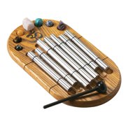 Woodstock Wind Chimes Signature Collection, Woodstock Zenergy Chakra Chime, 11'' Silver Wind Chime CC7Z