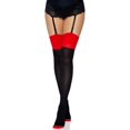 thumbnail image 4 of Women's Two Tone Thigh High Stockings, One Size, 4 of 5