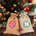 thumbnail image 3 of Matsuzay Bolsas con cordón de Navidad Sacos para envolver regalos Calendarios Hogar Arpillera Vacaciones Hogar Favor Arte Decoración Adornos familiares Kits de decoración para fiestas Matsuzay HA009955-00, 3 of 6